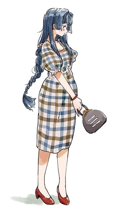 「plaid dress」 illustration images(Latest｜RT&Fav:50)｜21pages