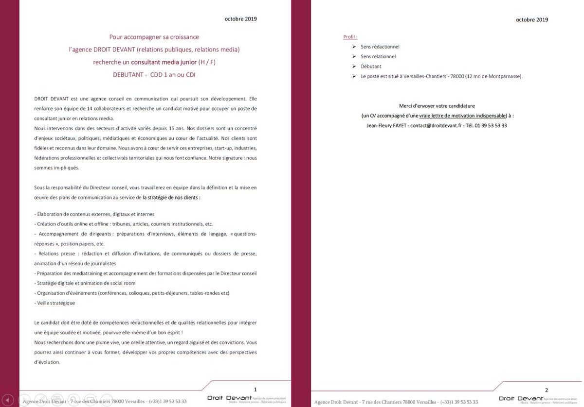 Agence DROIT DEVANT tweet media