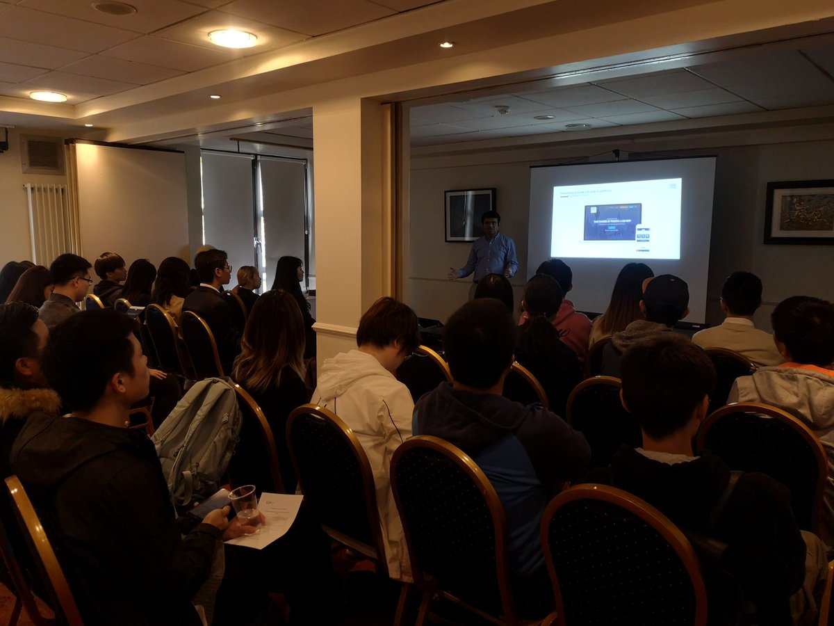 QMSPlacement's tweet photo. A packed room for a talk on placements for international students from the guys at @StudentCircusUK

Lots going on at the #QMSPlacementFair2019

@QUBManagement @QMSPlacement https://t.co/xfMwXYVmOO