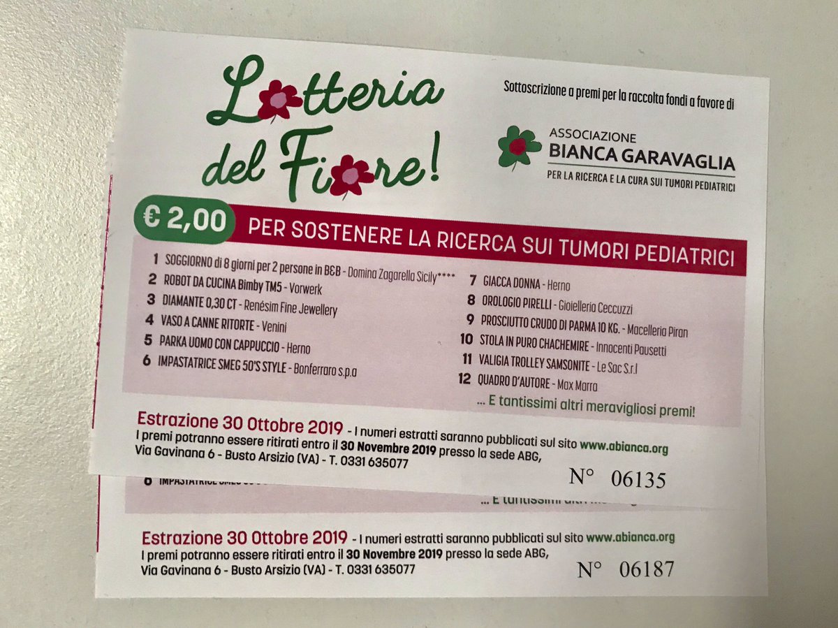 Thanks to @DellEMCItalia colleagues for their support to <a href="/ilfioredibianca/">Fondazione Bianca Garavaglia Ets</a> and now... good luck to all! 🍀