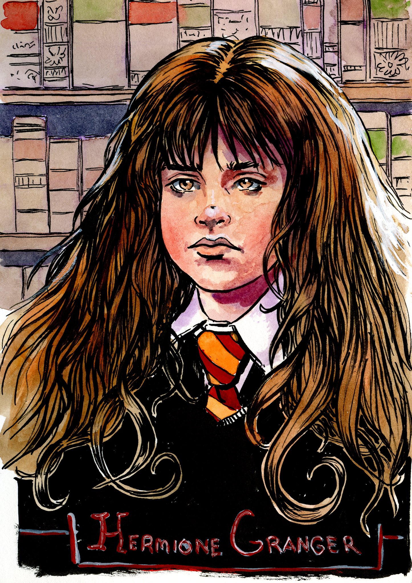 Hermione Character  Illustration by Milena Trifonova on Dribbble