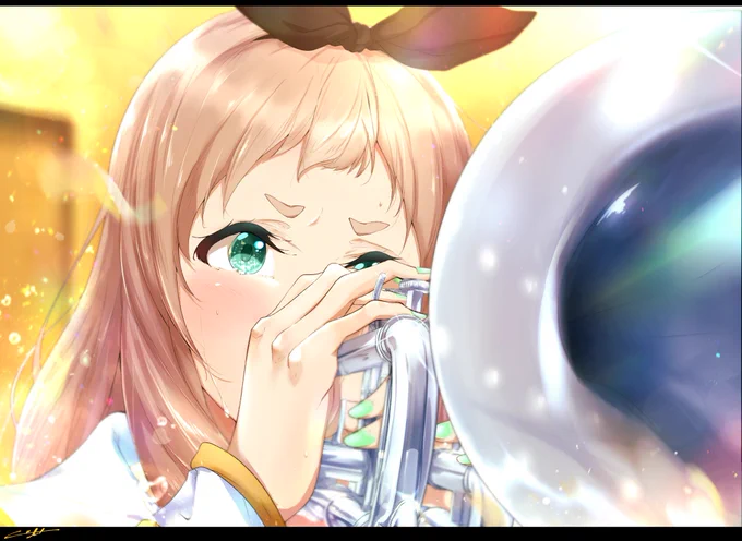 『「いま!」という、この瞬間 - 』
#吉川優子 ???️

#anime_eupho #響けユーフォニアム #リズと青い鳥 