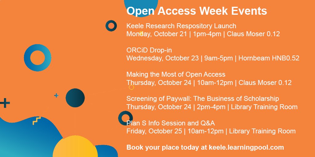 Keele University Library tweet media