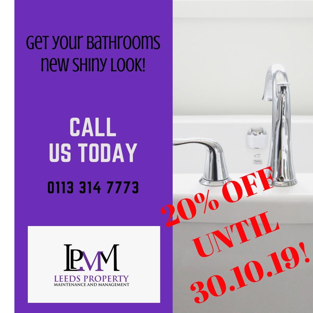 What is your bathroom looking like?

Let us come around and make your bathroom shiny sparkling again!

Just call us or text us on 07801572524! Feel free to send pictures via WhatsApp of your bathroom for a free and no-obligation quote!
#cleaning #propertymaintenance #endoftenancy