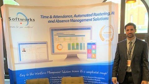 Robert Doherty-Bigara all set for <a href="/SummitICT/">The Public Sector Technology Summit Series</a> in London today! Drop by for a demo of our #smartworking #timeandattendance solutions.