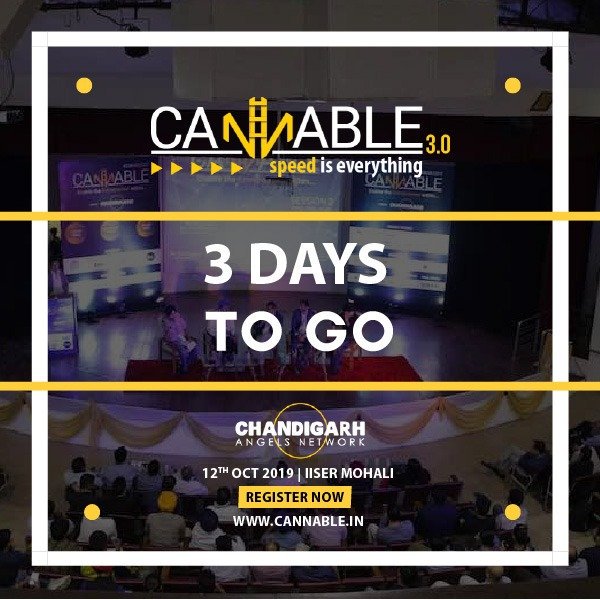 chd_angels's tweet photo. We all know that learning never stops. But what if you could learn everything about #entrepreneurship from the stalwarts in this field? 🤩

Get this opportunity at CANNABLE 3.0. 
Only 3 days to go! 😎

Book now: https://t.co/ZBNg5unbcu
12th October 2019 at IISER, Mohali

#Startup https://t.co/t0LyQwxKAN