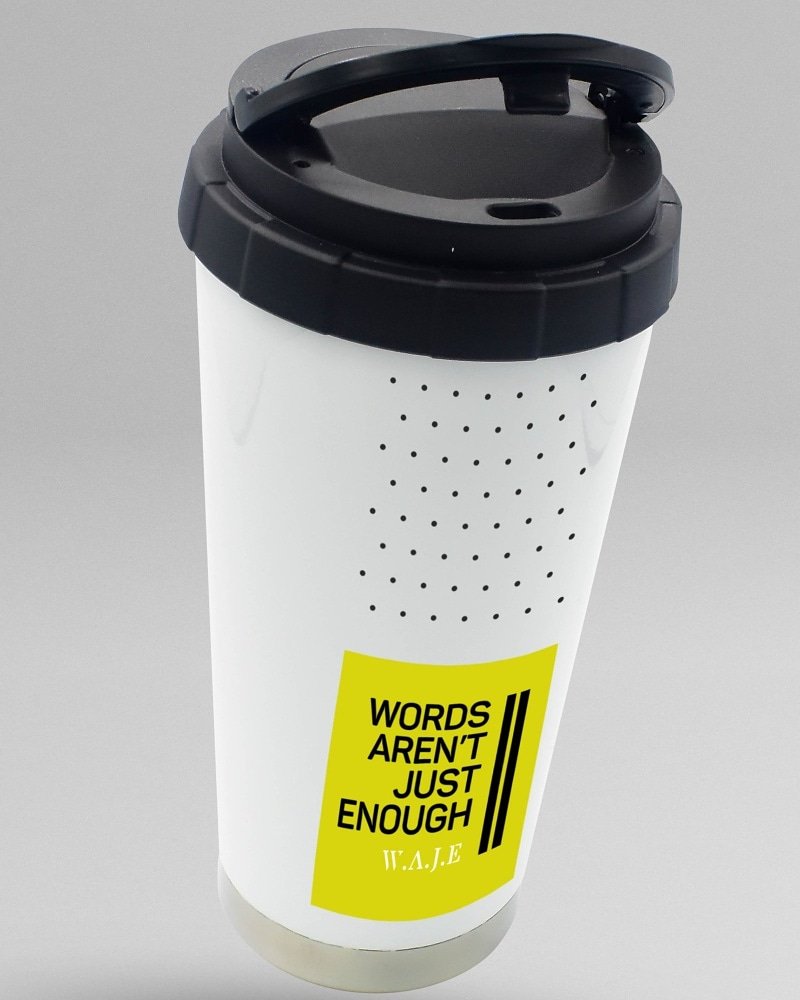shopwaje's tweet photo. Now you know what #waje means 😊. Thermal tumblers don't have to look boring - express yourself while you keep your drinks cold /warm. Click on link in Bio to place your order.
#thermaltumbler #brandedmerchandise #giftideas  #waje #artistmerch #WednesdayThoughts https://t.co/aLghwRY0Sq