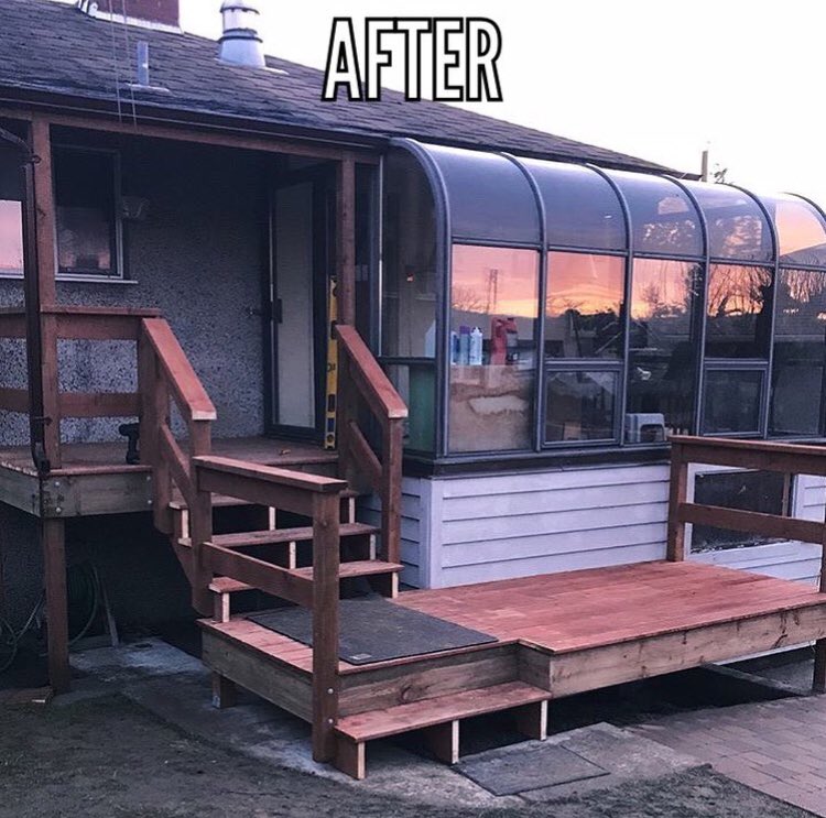 fixitnopo1's tweet photo. New Porch, Landing & Cove and steps.
Also renewed siding on shed
#beforeandafter #tbt #throwback
#fixitnopo #fixitteam #fixitswpdx
#pdx #northportland #swpdx #pdxlife
#pdxconstruction #portland #portlandoregon #portlandrealtor
#portlandrealestate #pdxrealestate
#fix8marketing https://t.co/MTk9UPh1sI