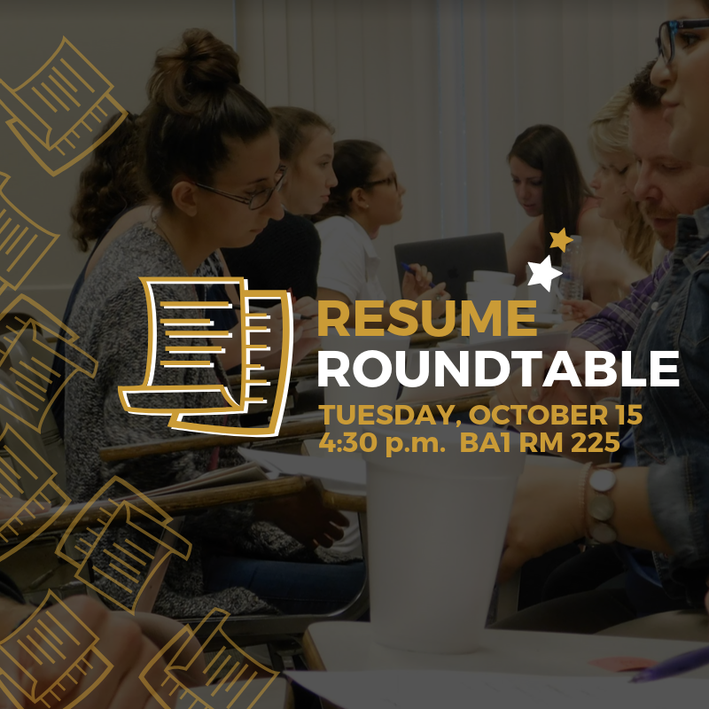 adclubucf's tweet photo. Knights, attend Resume Roundtable on Oct. 15 @  4:30 p.m. Located in 📍 BA1 225, review your resume status with NSCM faculty &amp; alumni. Several advisors will be present, so bring TWO copies of your resume.

RSVP: https://t.co/fiIUy4cpNl

👍 Good luck, Ad enthusiasts!
#AdClubUCF https://t.co/Hb8tweIHYY