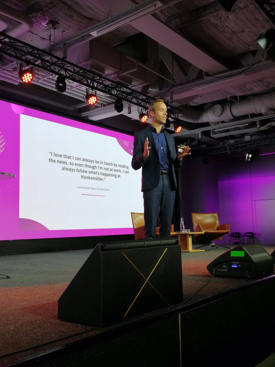 Kegaretail's tweet photo. Hi Stockholm! @QuinyxAB Workforce Management Day (WFM Day)... Kega on stage - it’s all about staff! #takingretailfurther #employee #engagement #empowerment #retailintouch #inspiration #trends #vision https://t.co/WOz1USXwWw
