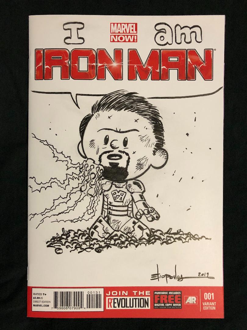 barneye2's tweet photo. I am IRON MAN!!! @ChrisEliopoulos @bradmeltzer @RobertDowneyJr @Marvel @MarvelStudios #iLoveYou3000 #theSNAP #AvengersEndgame #NYCC https://t.co/y4umQLzkYx