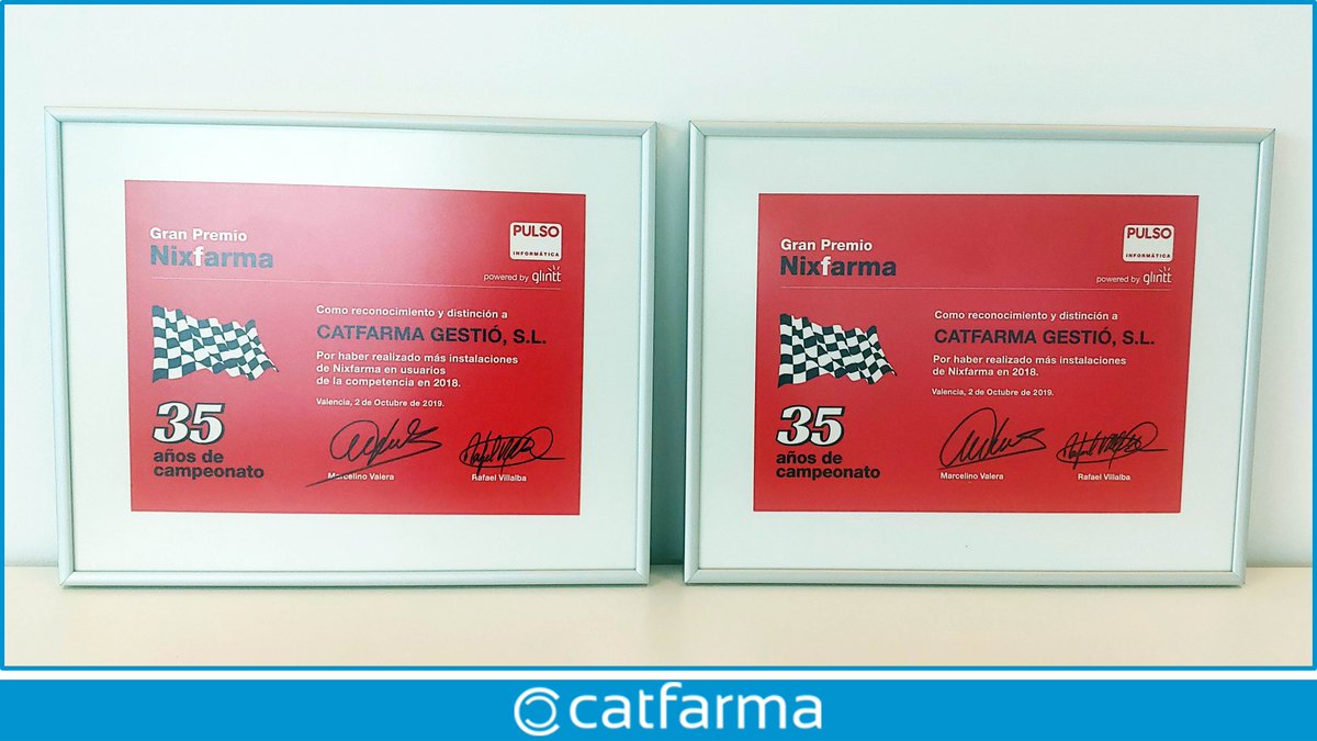Catfarma's tweet photo. Estem encantats de rebre aquests premis #Nixfarma!! 🏅
Gràcies #PulsoInformática per aquest reconeixement que ens dóna forces per seguir millorant i creixent cada dia. https://t.co/sAGgLwEgFV