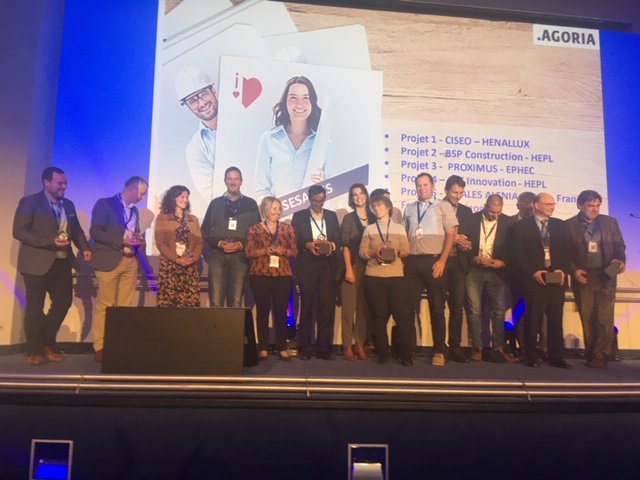 Voici les Lauréats des #Sesames2019 - Des duos Entreprise/Enseignement inspirants récompensés par Agoria Wallonie. Et découvrez le prix "Coup de coeur" du public ! agoria.be/fr/Decouvrez-l…