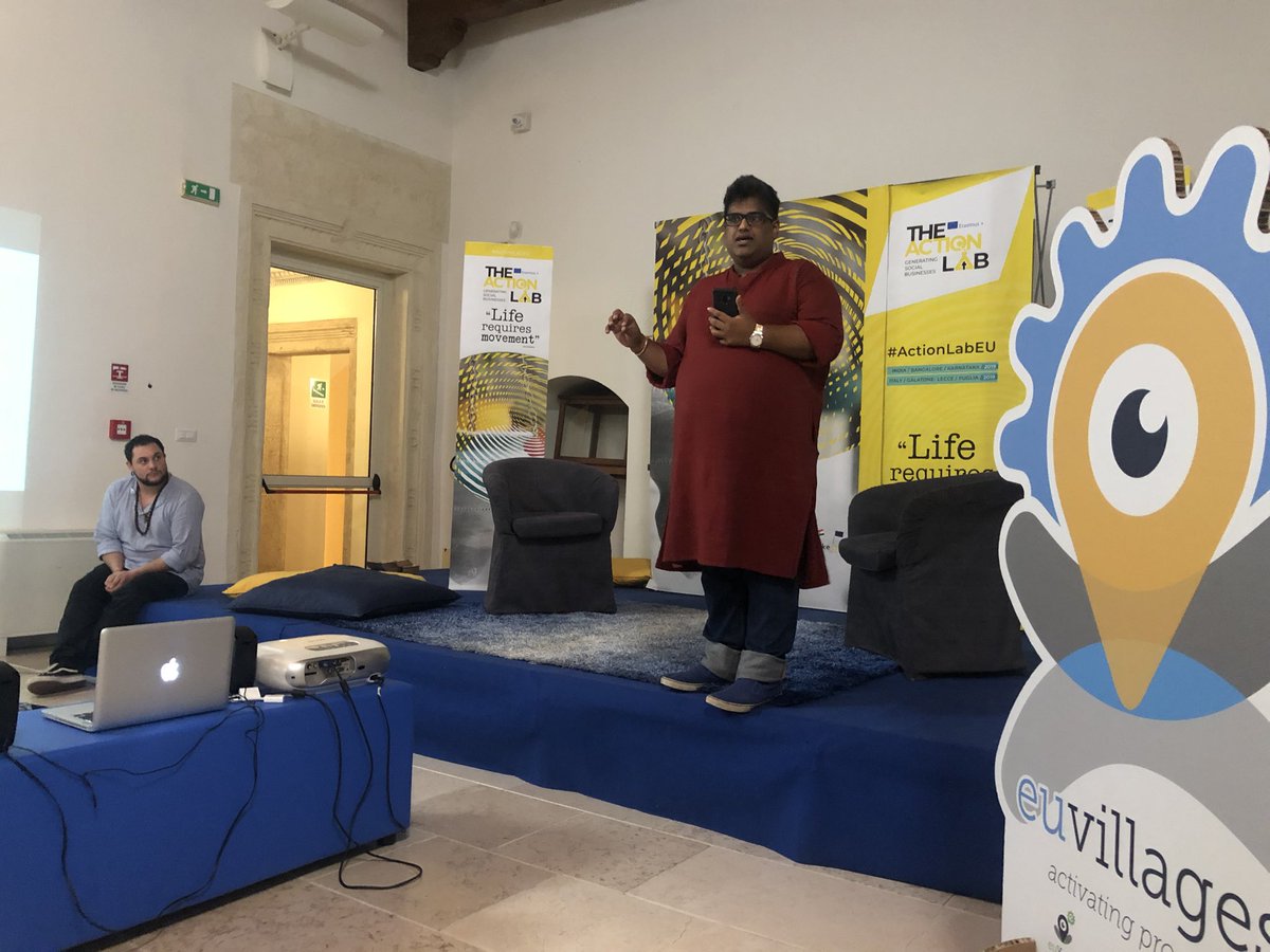 makeroomglobal's tweet photo. Day 1: at the #ActionLabEU
Differentiating btwn traditional business & #social #business!
As @PranavHebbar mentioned: #PLASTIC once was a solution, NOW A PROBLEM - what are the potential solutions to limit the single use plastics? #makeroomglobal https://t.co/ikWTy66gyn