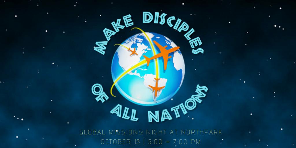 NorthparkBapt's tweet photo. Join us for dinner this Sunday, Oct 13, at 5:00 PM as we give God the glory for all He has done in 2019 on NorthPark's Mission Trips. We will also reveal our 2020 Mission Trips. Make reservations for children 3 years and under at https://t.co/M1yVnNpmsT. https://t.co/KPFfyRyXp6