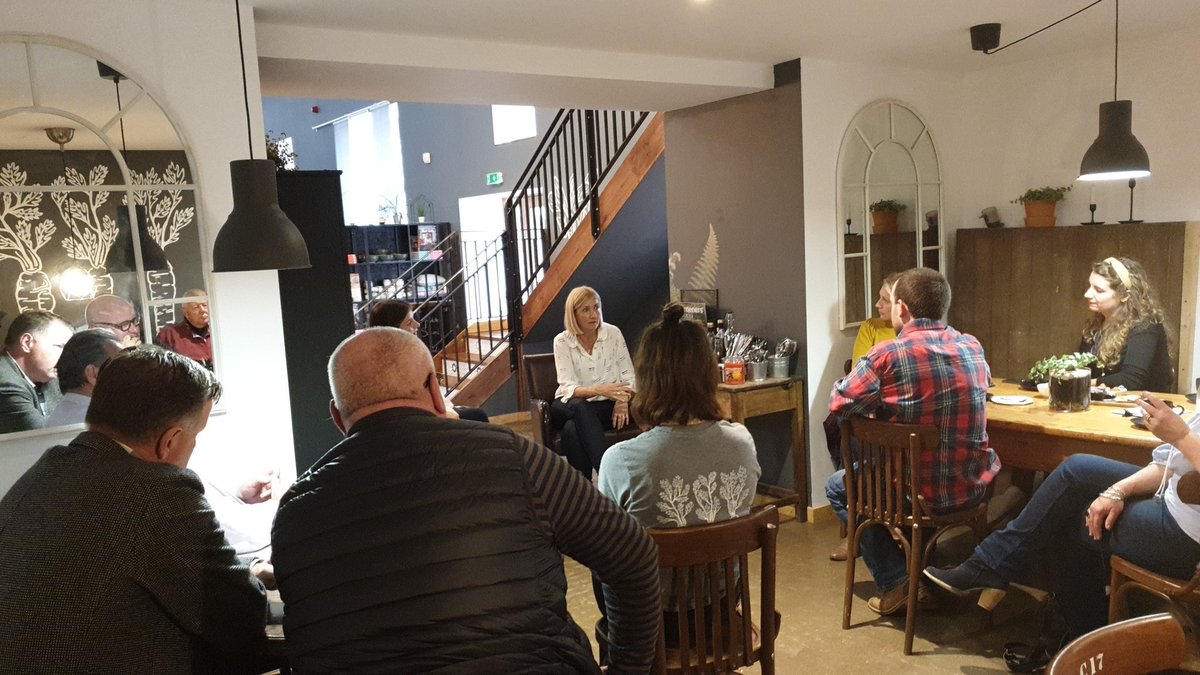 At 'Y Shed' listening to Lisa talking about her journey in business.