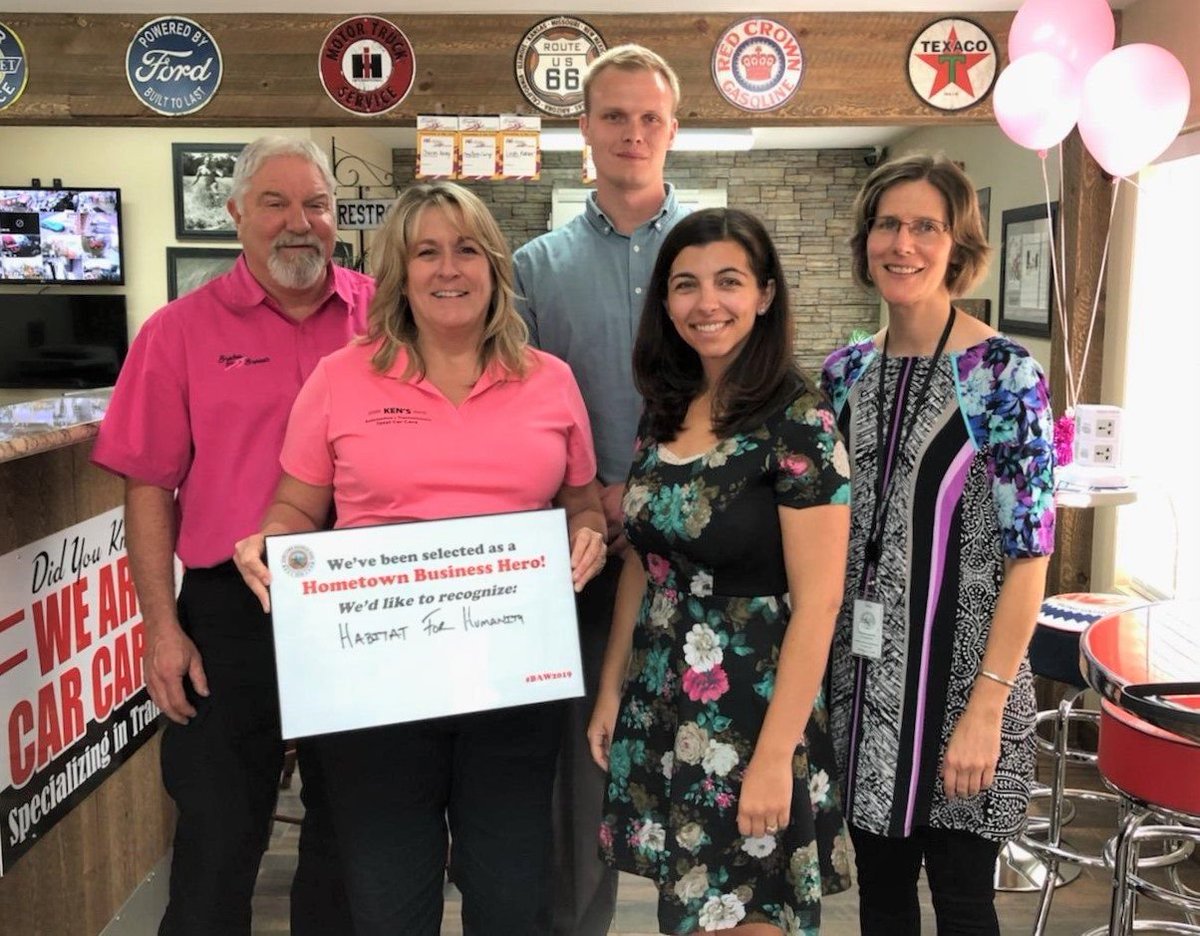 kenstrans's tweet photo. Wow! Hometown Business Hero!! What an honor. Thank you to Frederick County Office of Economic Development. We in turn have selected as our Hometown Hero...Habitat for Humanity Frederick County.
#community #kenstrans #HabitatforHumanity #Heroes #economicgrowth https://t.co/feRdaCWwoX