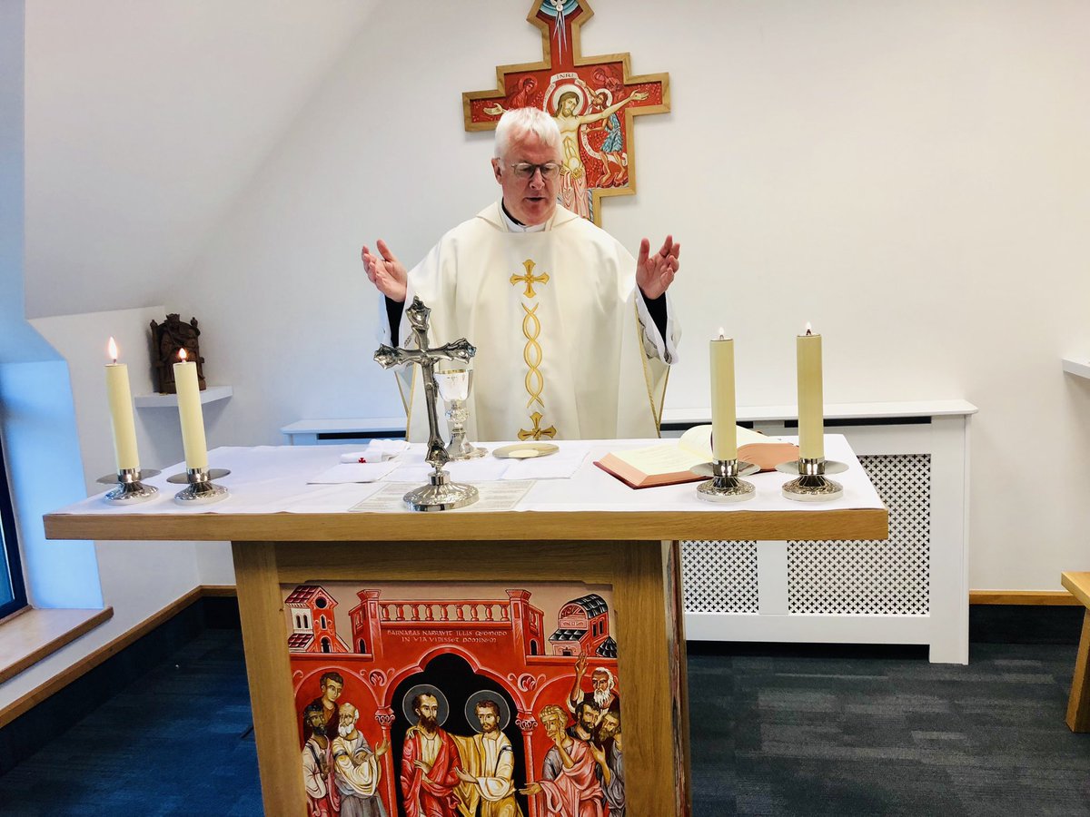 Mass this morning in our office chapel for the feast of #JohnHenryNewman #saint #CatholicTwitter