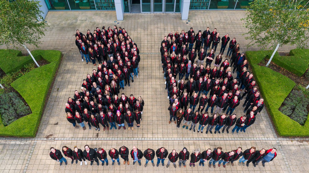 RedgateProdDev's tweet photo. What a way to end our tweets today.
Hundreds of Redgaters, millions of hours of software and design development. Countless products, hundreds of thousands of customers.
Provided by this fantastic bunch of people.
#TwentyYears
#HappyBirthdayRedgate https://t.co/YfKdNVCSfV