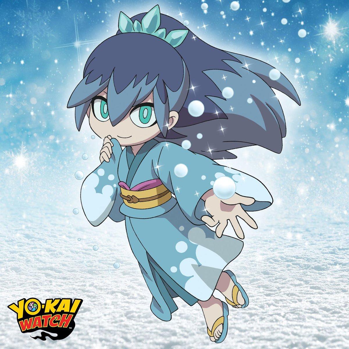 妖怪ウォッチのふぶき姫 雪女は大体すき。 色違いに百鬼姫（黒）や椿姫