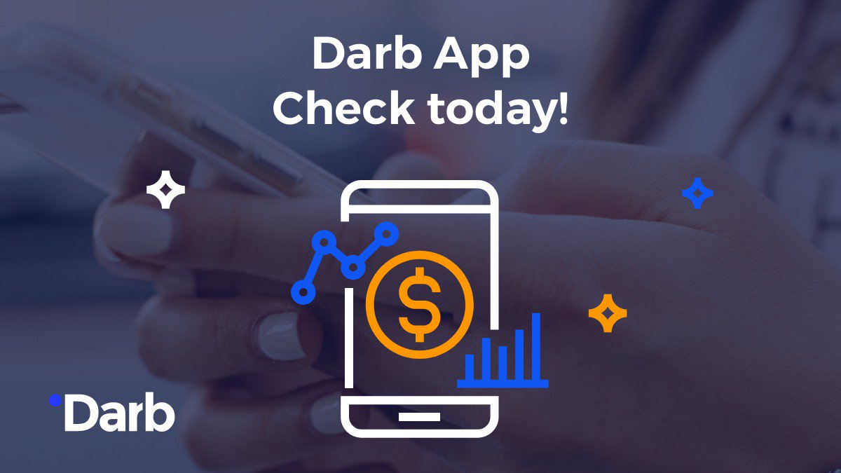 FinanceDarb's tweet photo. We are proud to present you with Darb Mobile - an app that will allow you to control your finances from the perspective of your phone!🤩 With our app, you will be able to check your completed transactions and account balance just within two clicks. #darbfinance #DARB​​​ #app https://t.co/B07ygaYM10