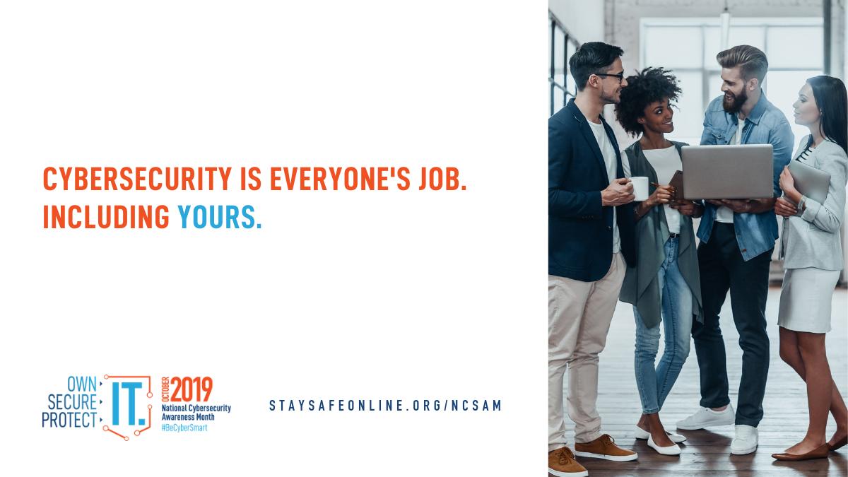 CambrianIT's tweet photo. #BeCyberSmart today and every day – join us this October for National Cybersecurity Awareness Month to learn proactive ways to stay safe online. #CyberAware https://t.co/0bxgLNoI91 https://t.co/NsDhnbCBcN
