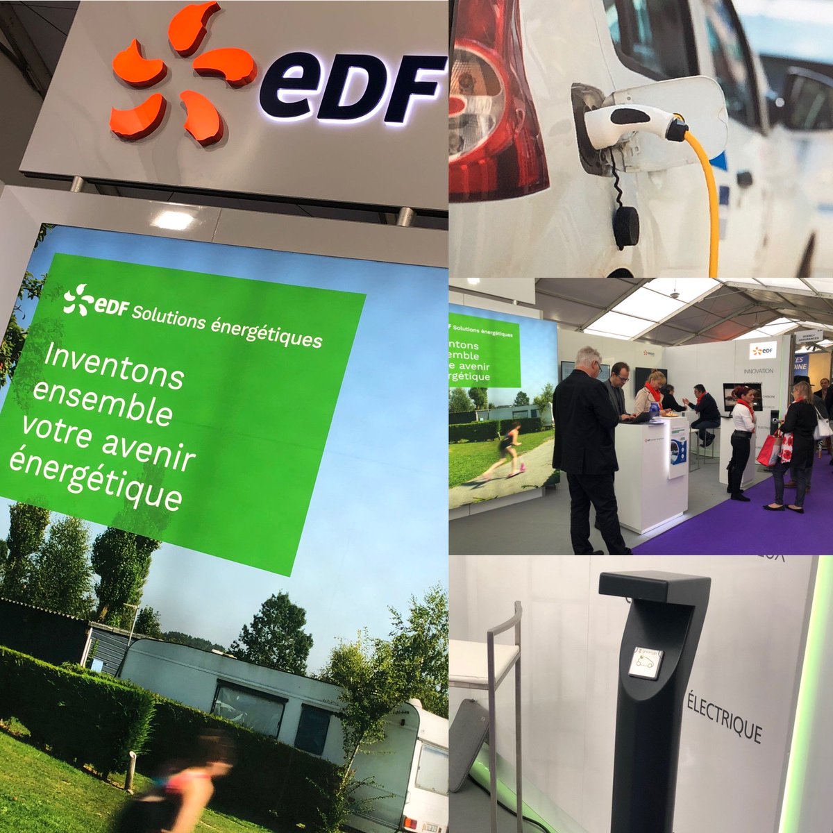 F_AlbouyDavid's tweet photo. Journée n°2️⃣, pour l'équipe #EdfSolutionsÉnergétiques qui répond aux questions des visiteurs du salon #Atlantica19 ! 👉 #EnergiesRenouvelables, #MobilitéDouce, #EclairageIntelligent, autant de sujets qui animent les professionnels du #Camping ! https://t.co/VLFkGbhajU