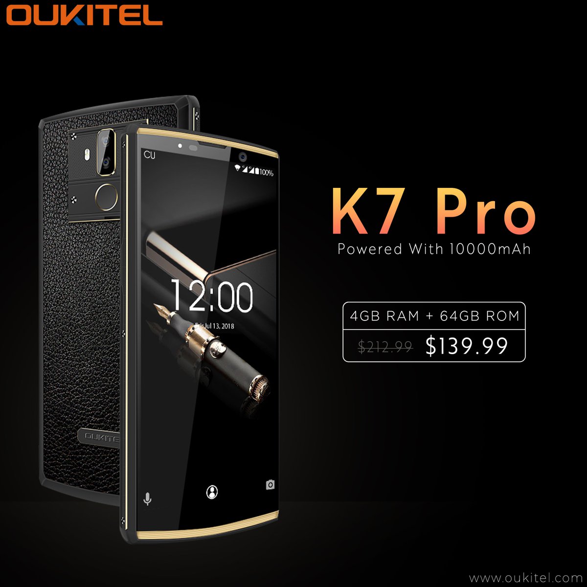 oukitelmobile's tweet photo. More powerful yet more affordable
#OUKITEL #K7Pro powered with Large 10000mAh Battery and 4GB of RAM gives you unbelievable performance without worrying about battery

Buy Now >>> https://t.co/3E3N3HkWoZ
Learn More>>> https://t.co/hpWLyEdMoz
#Big #Battery #Affordable #MorePower https://t.co/UiOjtpmXP6