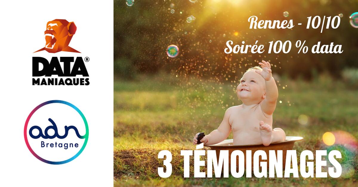 Datamaniaques + @adnouest = 130 personnes inscrites à Rennes pour soirée #data le 10/10 !!