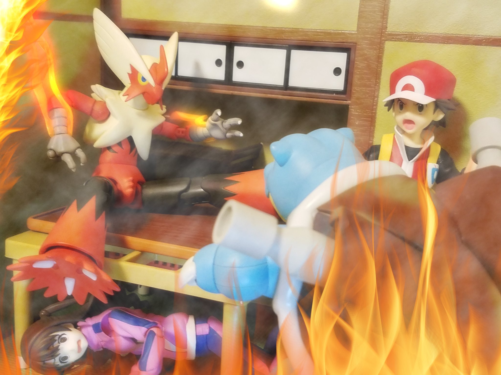 るさかさ 夜のフィギュア撮影会 おも写 お題 家 家の中でポケモンバトルするんじゃなかった T Co Aikicjwg4a Twitter