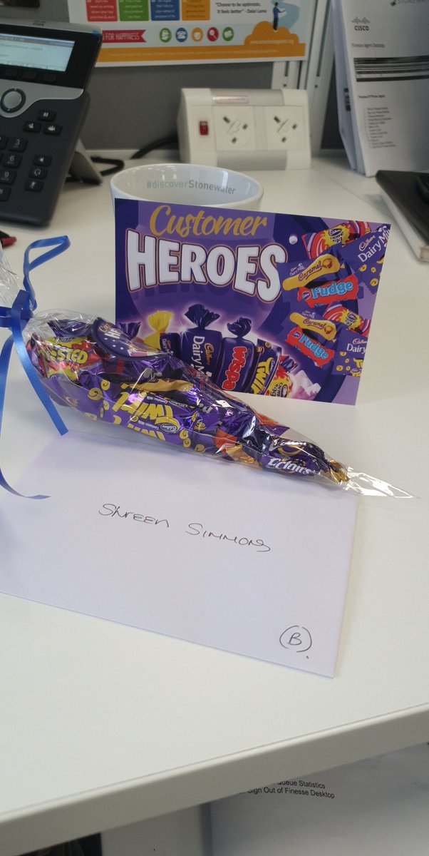 Nice little surprise this Wednesday for being a 'customer hero' @StonewaterUK #NationalCustomerServiceWeek