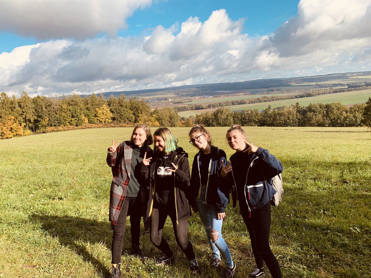 LHS_ScienceDept's tweet photo. Today’s adventure... a spontaneous hike across a muddy forest (with a few slips and muddy trousers along the way - but it was all good fun) and then sight seeing in Kuks. #CzechIngOutTheLocalAttractions #SorryForTheUpcomingWashing https://t.co/bCm56yFcEl