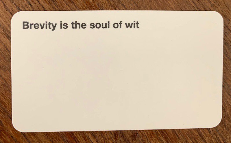 csuttlehan's tweet photo. I was told business cards would make people take me seriously. So I took another route. https://t.co/XEqFexWJqY