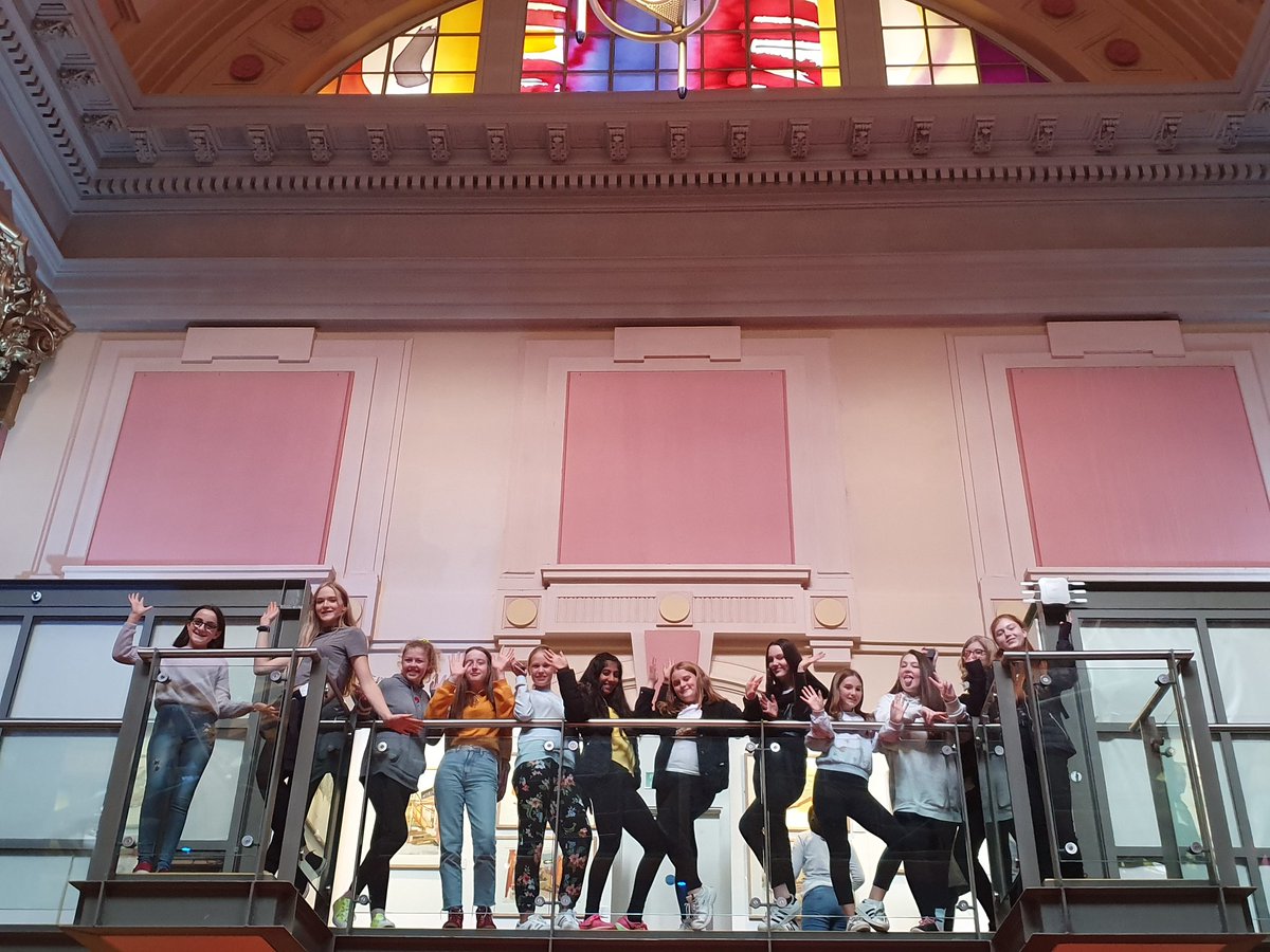 WKGS_Theatre's tweet photo. #WKGSY9 are enjoying themselves exploring #theroyalexchange #manchester #theatretrip #Macbeth #WKGSDRAMA @WKGS_Theatre @WestKirbyGS https://t.co/ELtSbd3T29
