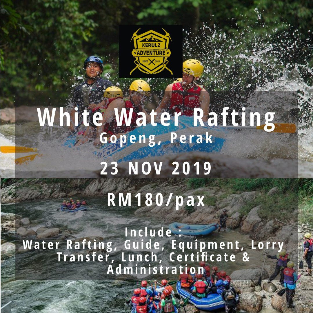 White Water Rafting Gopeng Perak 🛶🚶🏻‍♀🚶🏻‍♂

Whatsapp Ina/Babah 📲
wasap.my/60184684324/ra…
wasap.my/60182684613/ra…

#KAOutdoorServices
#kerulzadventure