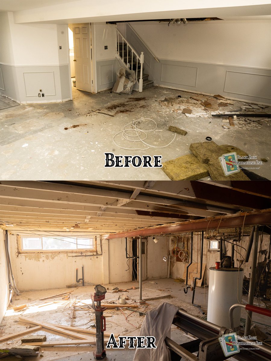 ContractingJack's tweet photo. Now this may seem like we're working backwards but it's actually a big step forward.  We'll show you in the next post why the Seeley project in Hamilton needed to be a gut job.

#renovation #basementsuite #construction #generalContractor #Hamilton #Ontario#BlackJackContracting https://t.co/f1VMotj6Aa