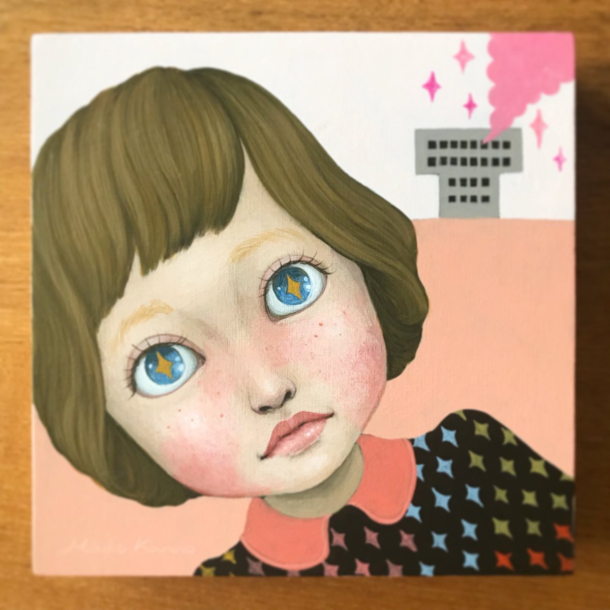 T展は明日が搬入日。生活文化大学卒業生58人の展示会です。 こちらは12