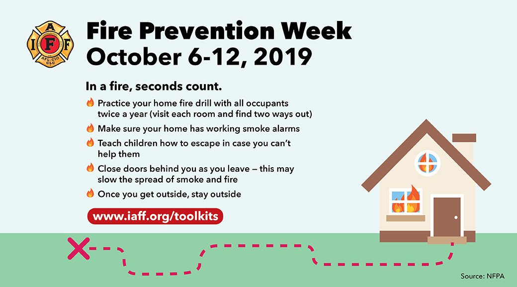 In a fire, seconds count. #FirePreventionWeek #EverySecondCounts