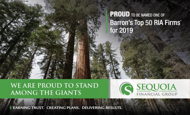 SequoiaFin's tweet photo. We are proud to stand among some of the top financial planning firms in the nation as one of Barron’s Top 50 RIA's for 2019! Find out more: https://t.co/ADBJ0xE0R3 #SequoiaFin #Barrons #TopRIA https://t.co/rKGjoIUWBP