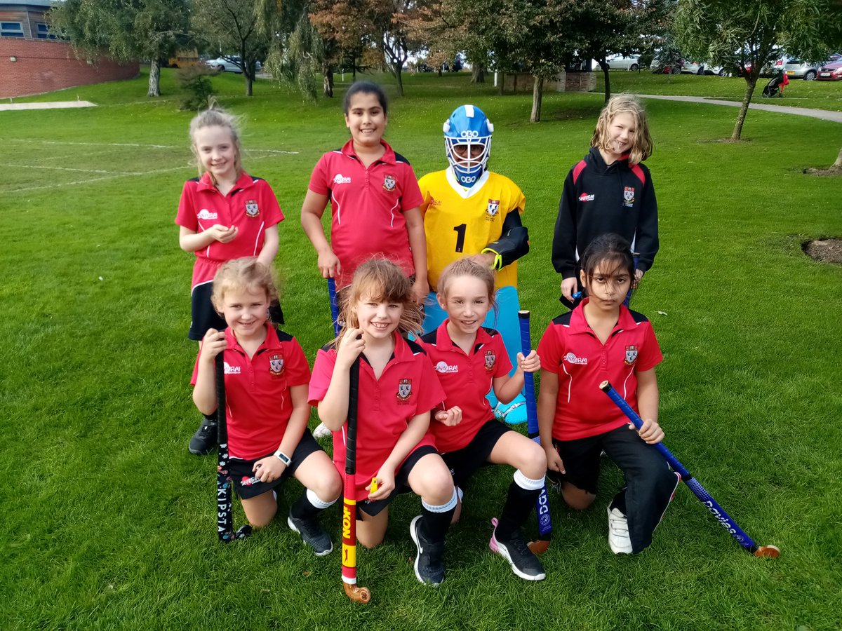 Our U10 girls are learning a lot playing hockey at the Elms this afternoon #somuchmore