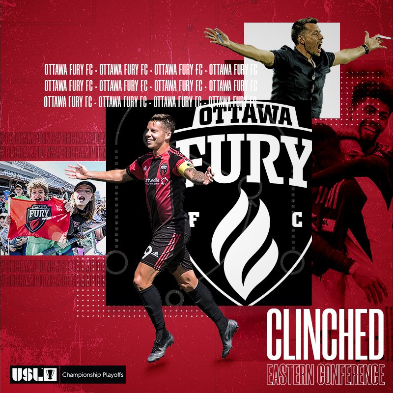 USLChampionship's tweet photo. SPOT. SECURED. ✔️

Postseason vibes for @OttawaFuryFC!

#BeChampions https://t.co/FhZMMvAm7w