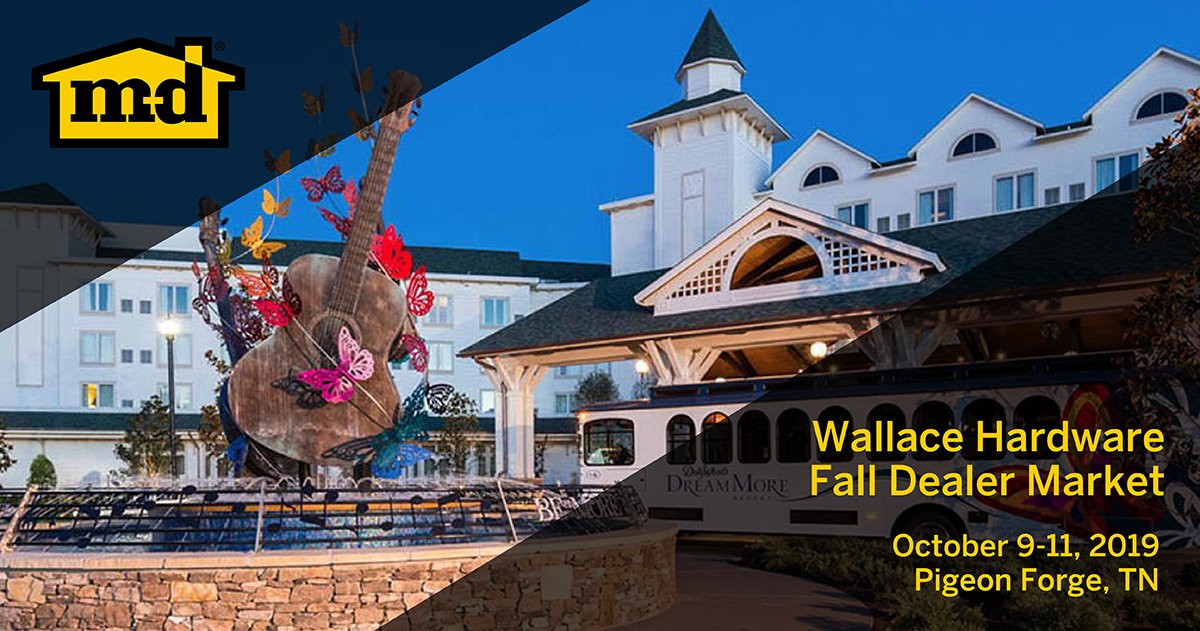 Stop by and see us today and tomorrow at the <a href="/WallaceHardCo/">Wallace Hardware</a> Fall Dealer Market. 

#MDBuildingProducts #Hardware #DIY