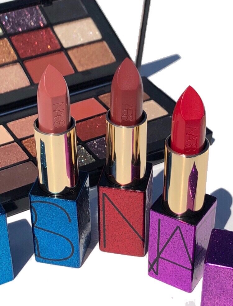 New blog post on these gorgeous <a href="/NARSCosmetics/">NARSCosmetics</a> lipsticks for Holiday 2019 with swatches! #narsissist #nars #lipstick #bblogger calibeaute.com/blog-1/2019/10…