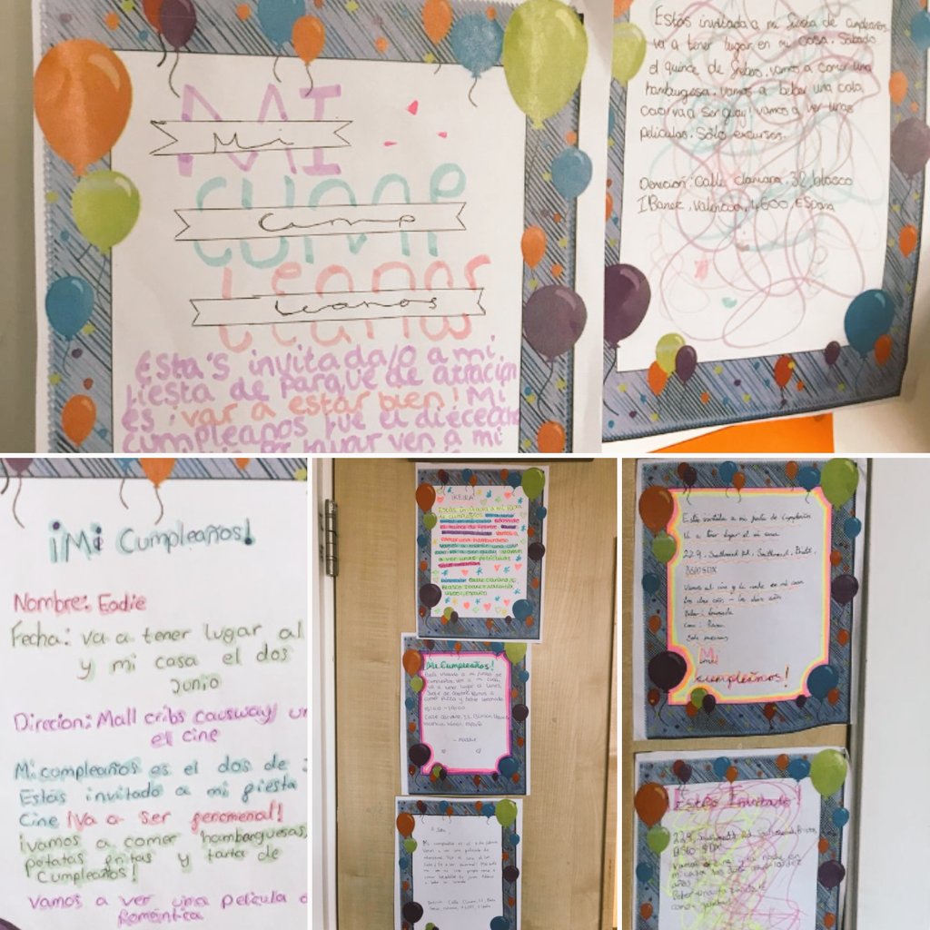 Even more excitement in year 9 Spanish as they create birthday invitations to practise their present and future tenses!

#CreativeSpanishLearning
#year9learnSpanish
#MuyBien
<a href="/bristol_free/">Bristol Free School</a> pic.x.com/mkirnDp4o3