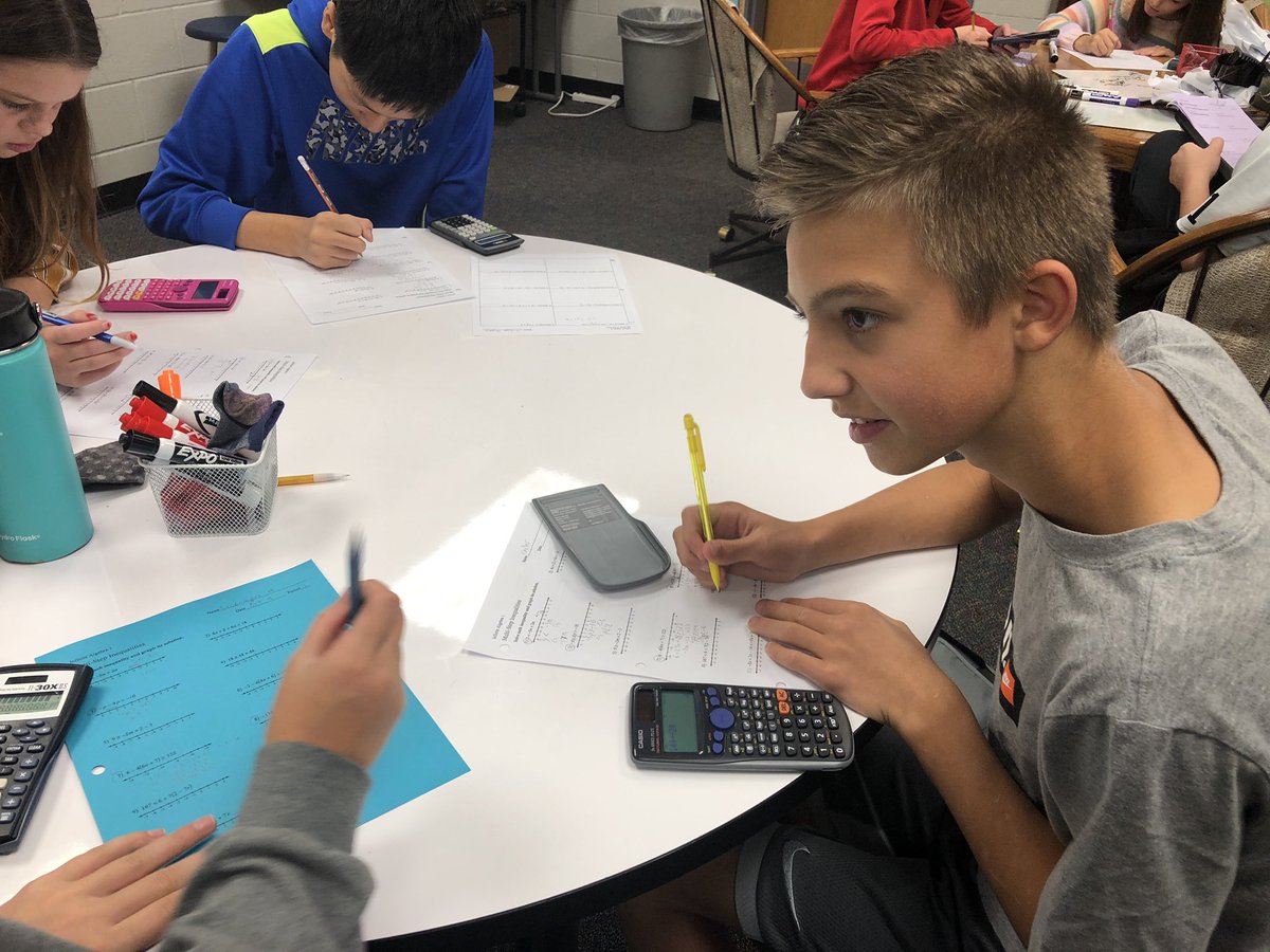dmsjmiller's tweet photo. And now “speed dating” to practice solving inequalities. #dms311 #dmsleads https://t.co/MpJWEdnXkc