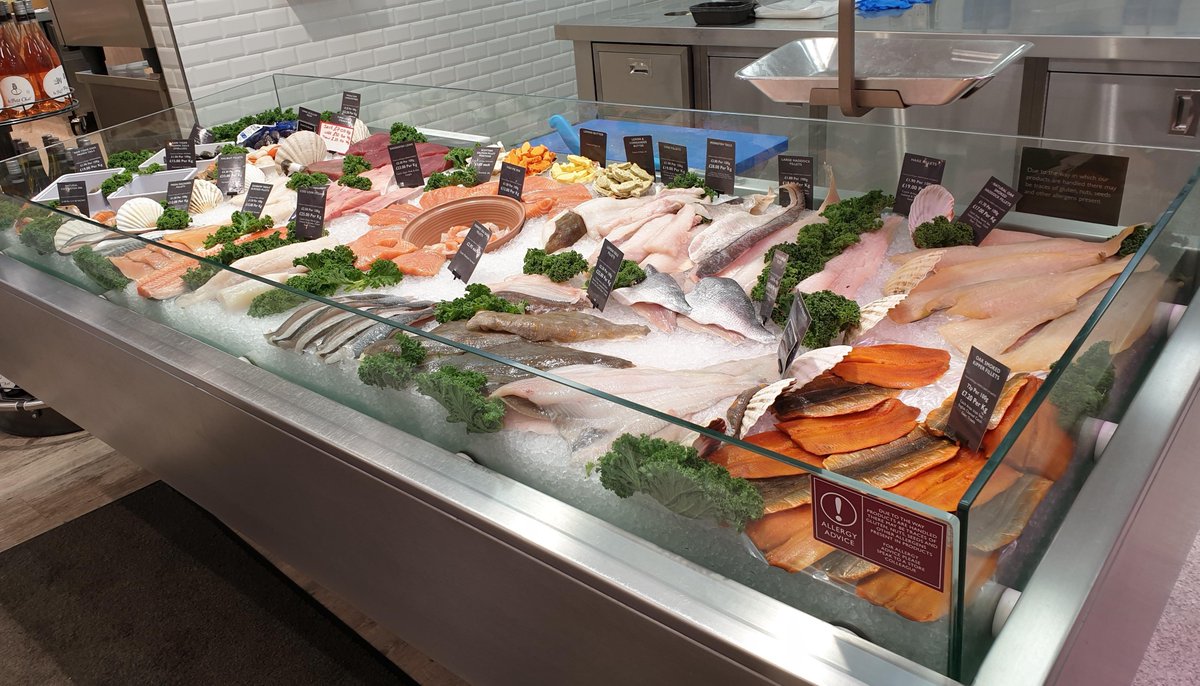 myfishcompany's tweet photo. Booths Poulton promoting "Seafood Week" with a fantastic "Fresh Fish" counter display 👌BoothsCountry #seafoodweek #freshfishcounters #freshfishdisplay https://t.co/3fzvPbBhjP