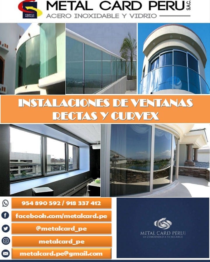 Metal Card Perú S.A.C. ganadores del premio "Éxito y Liderazgo Empresarial" te ofrece a ti, distinguido empresario, emprendedor de tu propio negocio, sus servicios en diseños, gestión e instalación en todo tipo de estructuras metálicas de acero inoxidable