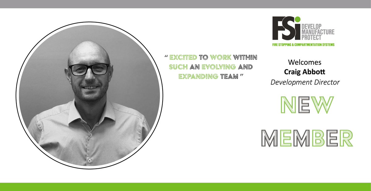 Welcoming our newest member!

Craig Abbott has over 20 years of experience in the passive fire protection industry. We are excited to start working with him alongside our fantastic team.

#newmember #constructionuk  #new #passivefireprotection #newstarter