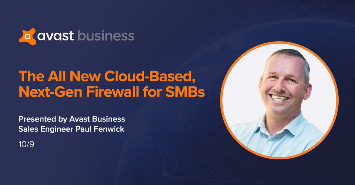 AvastBusiness's tweet image. Starting now! Join our webinar to learn more about Secure Internet Gateway with Sales Engineer, Paul Fenwick.

Join now or watch it later on demand ➤ ava.st/2VpmWLm

#EMEAwebinar #webinar #secureinternetgateway