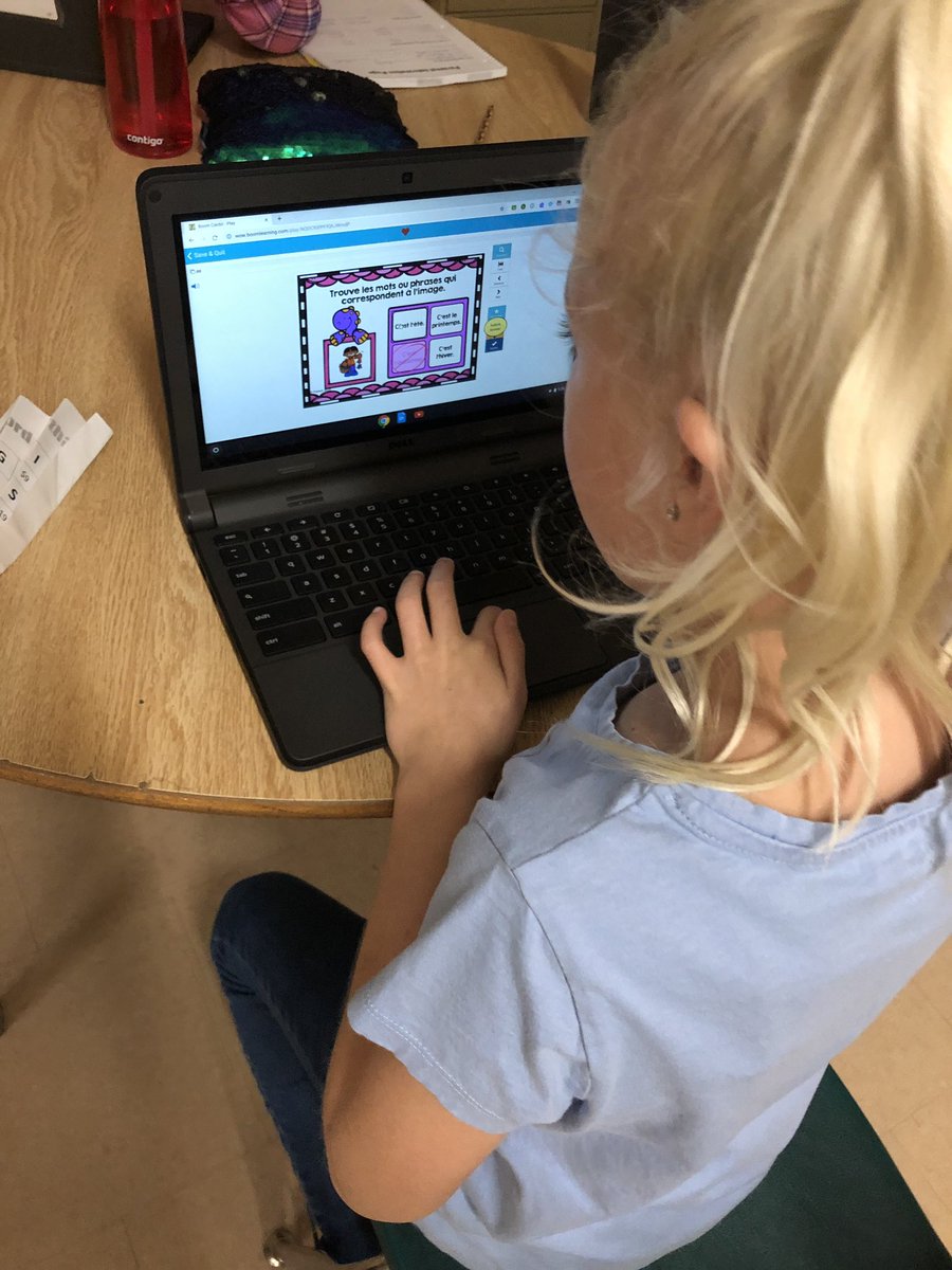 ealey_jenn's tweet photo. Using Boom cards to review French vocabulary. #EmmaKingES https://t.co/YqGbCkvZ3O